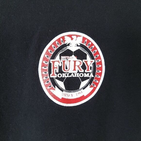 Norman Fury Soccer T Shirt Vintage 90s Oklahoma Made In USA Mens Size Medium - Picture 4 of 7
